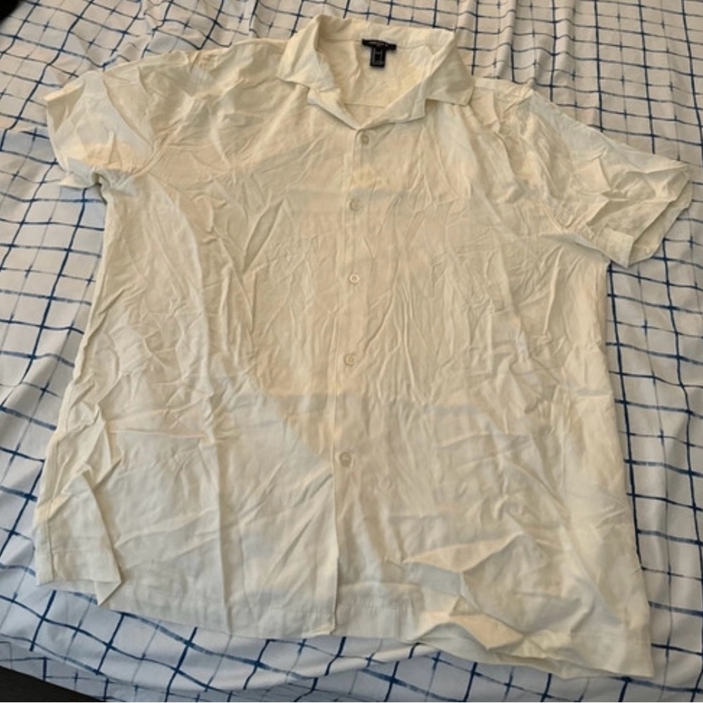 White dress up button shirt